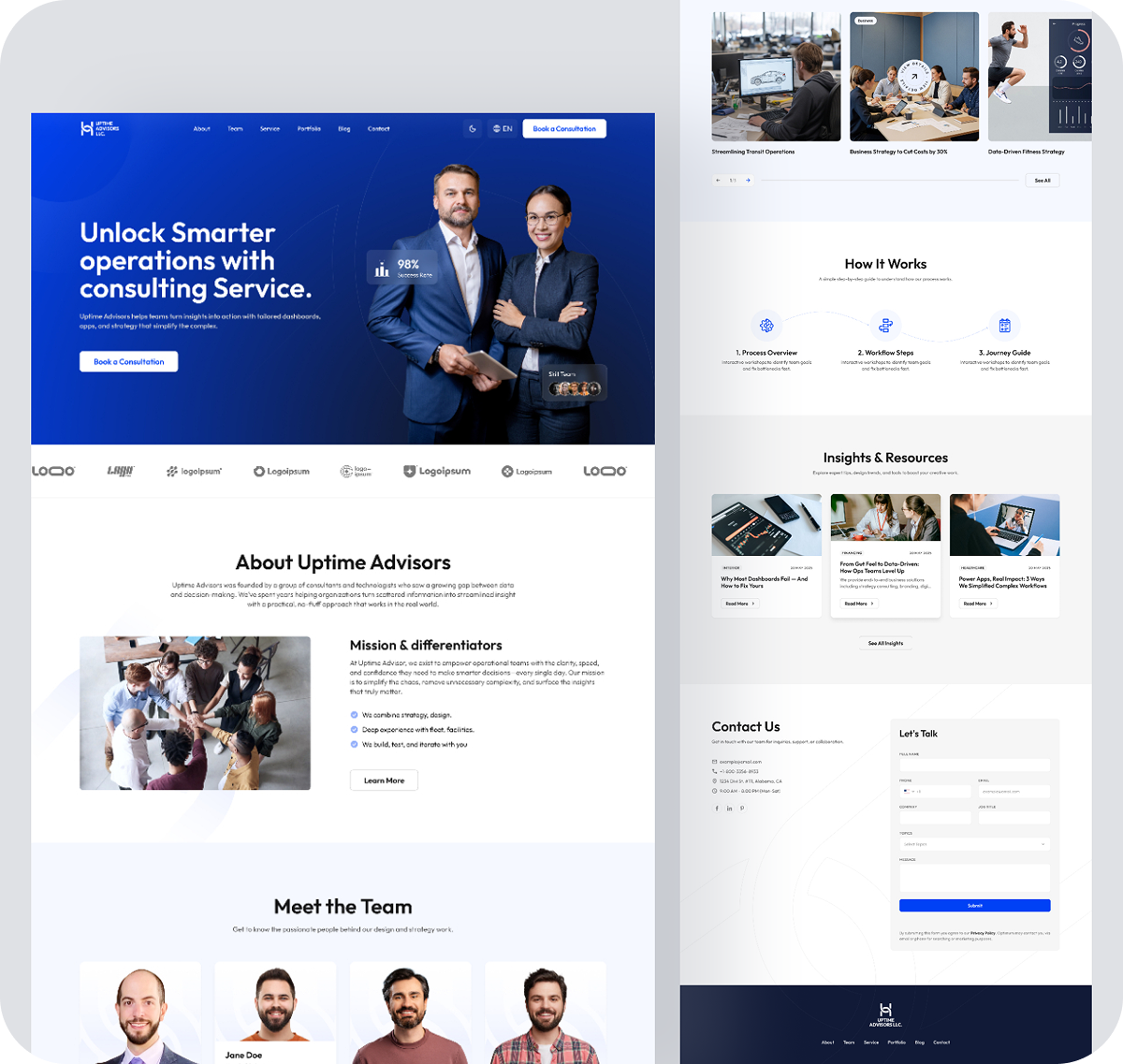 Uptime Advisors LLC Website