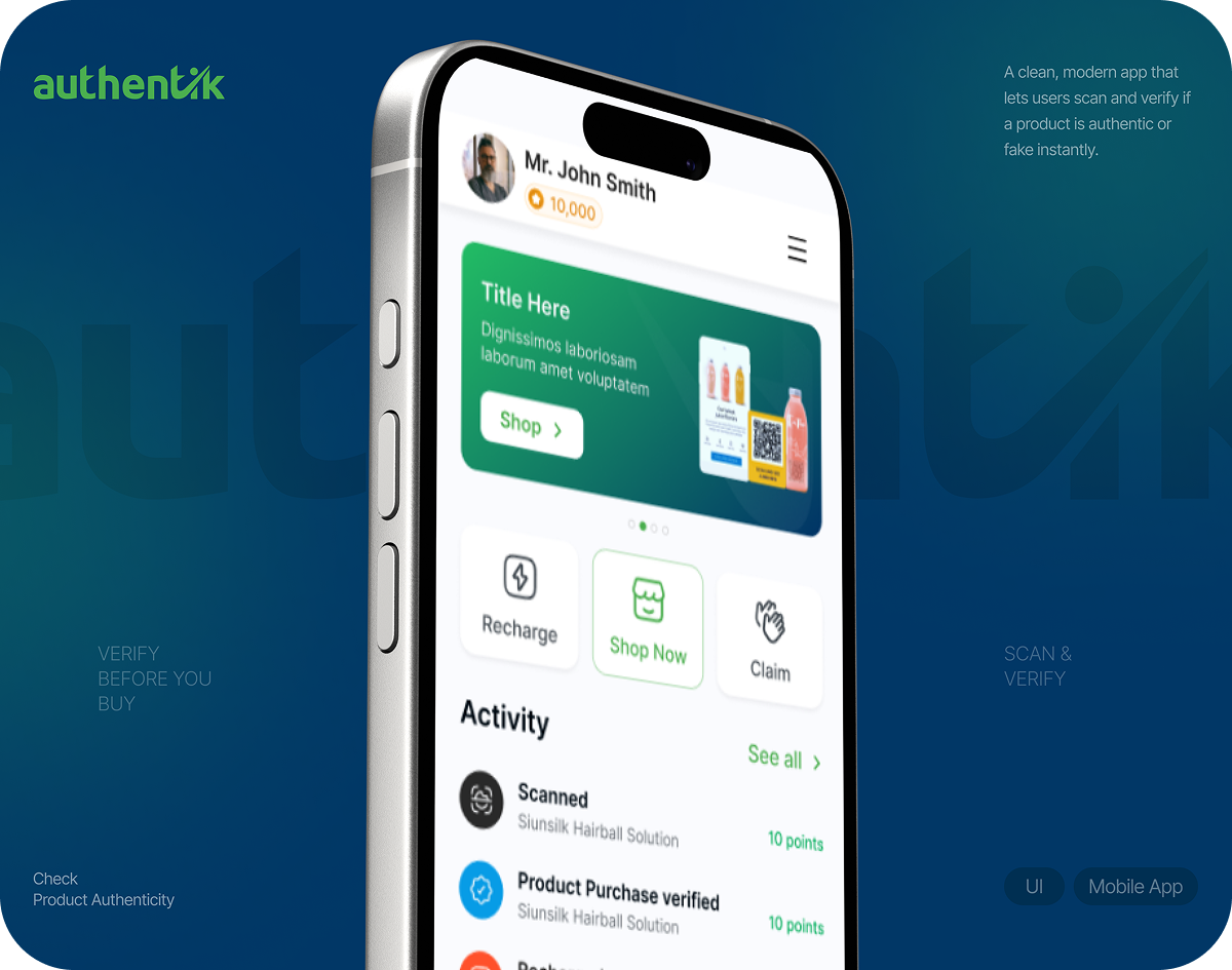 Authentik App design